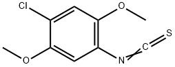 1-氯-4-硫代异氰酸酯邻-2,5-二甲氧基-苯 结构式