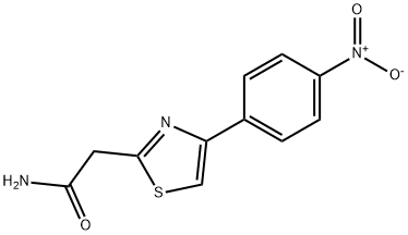 2-[4-(4-硝基苯基)-1,3-噻唑-2-基]乙酰胺 结构式