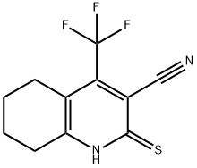 2-疏基-4-三氟甲基-5,6,7,8-四氢喹啉-3-甲腈 结构式