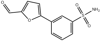 3-(5-甲酸基-2-呋喃基)苯磺胺 结构式