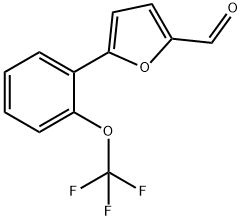 5-ó2-(三氟甲氧基)苯基-2-糠醛 结构式