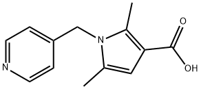 2,5-二甲基-1-(吡啶-4-基甲基)吡咯-3-羧酸 结构式