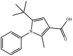 5-(tert-butyl)-2-methyl-1-phenyl-1H-pyrrole-3-carboxylic acid 结构式