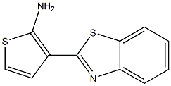 3-(1,3-苯并噻唑-2-基)-2-氨基噻吩 结构式