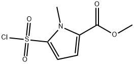 5-氯磺酰-1-甲基-1H-吡咯-2-羧酸甲酯 结构式