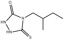 4-(2-甲基丁基)-5-硫代-1,2,4-三唑烷-3-酮 结构式