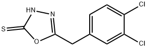 5-(3,4-DICHLOROBENZYL)-1,3,4-OXADIAZOLE-2-THIOL 结构式