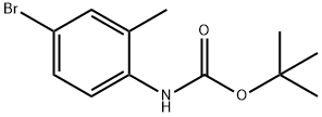 N-(4-溴-2-甲基苯基)氨基甲酸叔丁酯 结构式