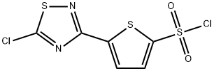 5-(5-氯-1,2,4-噻二唑-3-基)噻吩-2-磺酰氯 结构式