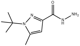 1-叔丁基-5-甲基-吡唑-3-羧肼 结构式