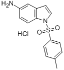 5-氨基-1-(4-甲苯磺酰基)-1H-吲哚盐酸盐 结构式