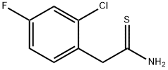 2-(2-氯-4-氟苯基)乙硫代酰胺 结构式