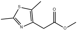 2,5-二甲基噻唑-4-乙酸甲酯 结构式