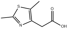2-(2,5-二甲基-1,3-噻唑-4-基)乙酸 结构式