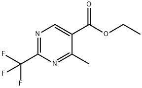 2-三氟甲基-4-甲基嘧啶-5-甲酸乙酯 结构式