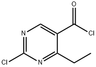 5-Pyrimidinecarbonyl chloride, 2-chloro-4-ethyl- (9CI) 结构式