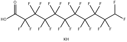 二十碳氟十一酸钾 结构式