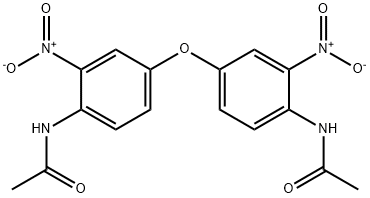 N-[4-(4-acetamido-3-nitro-phenoxy)-2-nitro-phenyl]acetamide 结构式