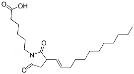 3-十二烯基-2,5-二氧代-1-吡咯烷基己酸 结构式