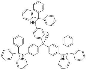 TRIS-[4-(TRITYLAMINO)-PHENYL]ACETONITRILE 结构式