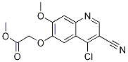 Acetic acid, 2-[(4-chloro-3-cyano-7-Methoxy-6-quinolinyl)oxy]-, Methyl ester 结构式