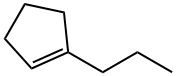 Cyclopentene,1-propyl- 结构式