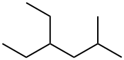 4-Ethyl-2-methylhexane. 结构式