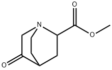 5-Oxoquinuclidine-2-carboxylic acid methyl ester 结构式