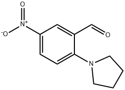 5-硝基-2-(1-吡咯烷基)苯甲醛 结构式