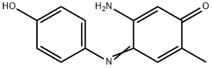 (4'-hydroxyphenyl)-3-amino-6-methylbenzoquinoneimine 结构式