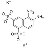 5,6-二氨基-1,3-萘二磺酸二钾盐 结构式