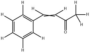苄叉丙酮-D10 结构式