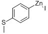 4-(甲基硫代)苯基碘化锌, 0.5M THF溶液, 氩气下用可重封的 CHEMSEAL 瓶包装 结构式