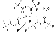 六氟乙酰丙酮化镨(III) 结构式