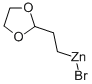 [[2-(1,3-二氧杂环己基)]乙基]溴化锌 结构式