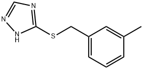 3-[(3-甲基苯甲基)硫代]-1H-1,2,4-三唑 结构式
