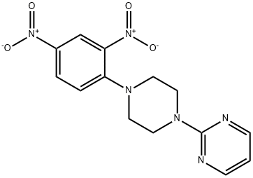 2-[4-(2,4-dinitrophenyl)piperazino]pyrimidine 结构式