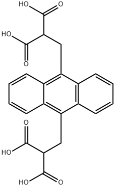 9,10-蒽基-双(亚甲基)二丙二酸 结构式