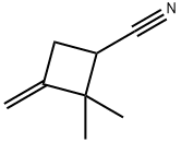 2,2-Dimethyl-3-methylenecyclobutane-1-carbonitrile 结构式