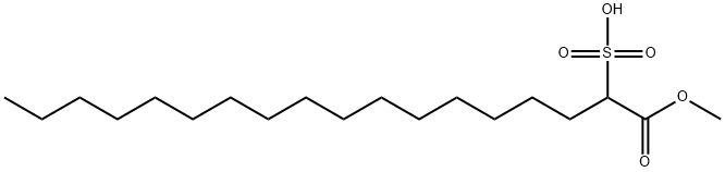 1-methyl 2-sulphooctadecanoate 结构式