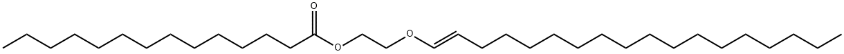 Myristic acid 2-[(E)-1-octadecenyloxy]ethyl ester 结构式