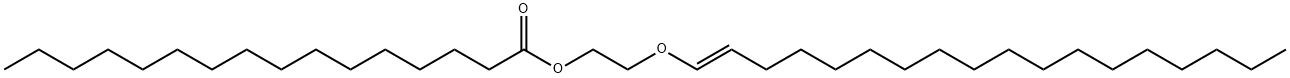 Palmitic acid 2-[(E)-1-octadecenyloxy]ethyl ester 结构式