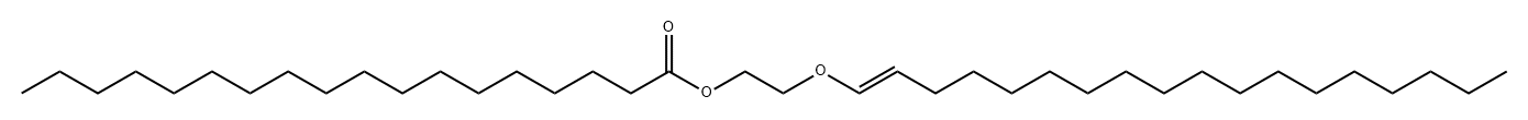 Stearic acid 2-[(E)-1-octadecenyloxy]ethyl ester 结构式