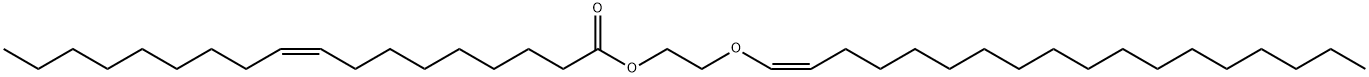 Oleic acid 2-[(Z)-1-octadecenyloxy]ethyl ester 结构式