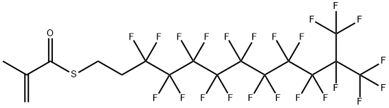 2-Methylpropenethioic acid S-[3,3,4,4,5,5,6,6,7,7,8,8,9,9,10,10,11,12,12,12-icosafluoro-11-(trifluoromethyl)dodecyl] ester 结构式