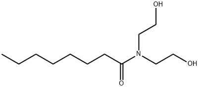 N,N-双(2-羟乙基)辛酰胺 结构式