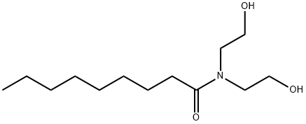 N,N-双(2-羟乙基)壬酰胺 结构式