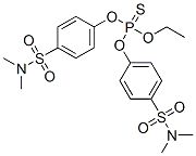 Phosphorothioic acid O-ethyl O,O-bis[p-(N,N-dimethylsulfamoyl)phenyl] ester 结构式