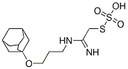 Thiosulfuric acid hydrogen S-[2-[3-[(adamantan-1-yl)oxy]propylamino]-2-iminoethyl] ester 结构式