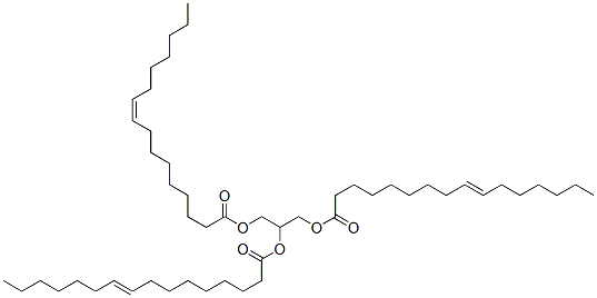 1,2,3-tri-(9Z-hexadecenoyl)-sn-glycerol 结构式